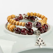 Christmas Tree Gift Ceramic Multilayer Bracelets DIY Fashion Bracelet for women Jewelry #GY267 2024 - buy cheap