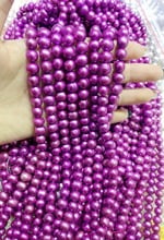 One Strands Real Pearl 8-9mm Bright Purple Pearl Natural Freshwater Pearl loose beads 35cm / 14.5inch DIY 2024 - buy cheap