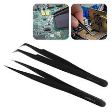 1PC Precision Stainless Steel Tweezer Antistatic Tweezers For Women Beauty Tool 2024 - buy cheap