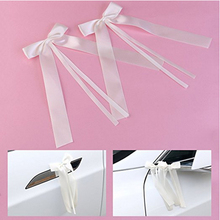 50pcs/pack Solid Color Delicate Wedding Pew End Decoration Bowknots Ribbon Bows Party Cars Chairs Decoration Bowknots 2024 - buy cheap