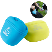 Silicone Pet Dog Treat Bag Pocket Portable Food Pouch Haversack Puppy Snack Pack Waist Bag For Outdoor Pet Training 2024 - buy cheap