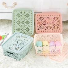 Plastic Hollow Pattern Storage Basket Box Container Organizer Household Holder Fashion 2024 - buy cheap