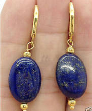 LL<<<Beautiful Freshwater White pearl blue lapis lazuli hook Earrings 2024 - buy cheap