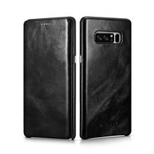 For Samsung Galaxy Note8 Genuine Leather Flip Case Protective Case Cowhide Leather Business Smart Phone Cover for Samsung note8 2024 - buy cheap