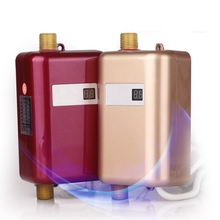 Dmwd-mini aquecedor de água instantâneo, armazenamento de água quente, 3400w, 220v, para banheiro, aquecimento rápido 2024 - compre barato