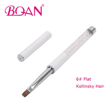 BQAN 10 шт./лот 6 # УФ-гель для дизайна ногтей кисть для маникюра французская Кисть ручка для рисования ногтей Ручка инструмент Стразы ручка 2024 - купить недорого