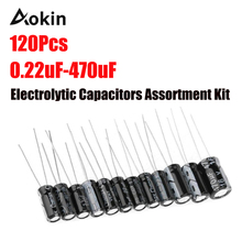 120pcs 1set 1UF 2.2UF 3.3UF 4.7UF 10UF 22UF 33UF 47UF 100UF 220UF 470UF Aluminum electrolytic capacitor assortment kit 2024 - buy cheap