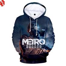 Metro exodus 3d impresso hoodies das mulheres/homens moda manga longa com capuz camisolas 2019 venda quente roupas casuais streetwear 2024 - compre barato