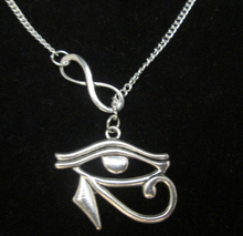 10Pcs Vintage Amulet Infinity & Eye of Horus Charms Pendant Necklace Pagan Spiritual protection Fashion Jewelry 2024 - buy cheap