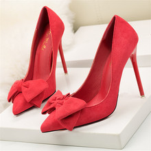 Sapatos salto alto feminino ponta fina, sapatos stiletto sexy 11cm para outono festa de casamento 6 cores 2024 - compre barato