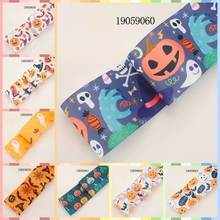 NEW 3" 75mm halloween pattern ribbon printed grosgrain ribbons free shipping 19059054 2024 - buy cheap