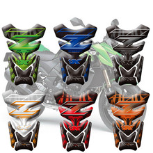 Мотоцикл 3D топливный бак Pad защитные наклейки для Kawasaki Z750 Z1000 наклейка с рыбьей костью 2024 - купить недорого