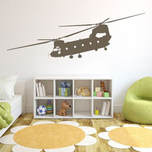 Chinook Helicopter Removable Wall Stickers for Nursery Kids Room Boys Bedroom Wallpaper Vinyl Art Decor Murals Poster L05 2024 - buy cheap