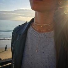 Lindo colar feminino de arco-íris com pingente torques dourados e coloridos, moda feminina, jóias para gargantilha, verão, 2019 2024 - compre barato