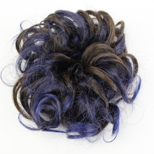 Женский шиньон JOY & BEAUTY, 15 цветов, синтетическое волокно, 6 дюймов, для наращивания волос, для пончик-шиньон 2024 - купить недорого