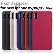 Funda de silicona líquida IMD para iphone Xs Max, cubierta protectora con logotipo oficial, 5,8/6,1/6,5 pulgadas 2024 - compra barato