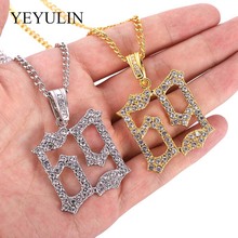 Men Hip Hop Ice Out Bling 69 Rapper Pendant Necklaces Pave Setting AAA Rhinestone Fashion 69 Necklace Hip Hop Jewelry Gifts 2024 - buy cheap