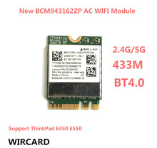 Placa média sem fio dual band-ac 2.4g/5g wifi bt4.0 ngff 802.11ac para thinkpad e450 e550 fru: 04x6019 2024 - compre barato