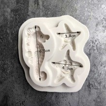 Aouke starfish hippocampus molde silicone fondant molde bolo de chocolate molde macio argila ferramenta k153 2024 - compre barato