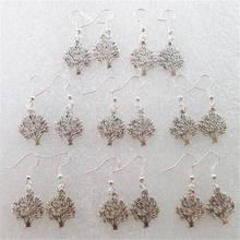 (Min.order 10$ mix) 8Pair/lots Beautiful Tibet Silver Pine Tree Earrings Wholesale Free SHIPPING D1940 2024 - buy cheap