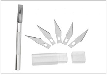 50sets Non-Slip Metal Scalpel Knife Tools Kit Cutter Engraving Craft knives+5pcs Blades Mobile Phone PCB DIY Repair Hand Tools 2024 - buy cheap