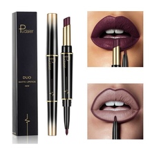 Pudaier 8Colors 2 in 1 Matte Lipstick Nude Sexy Velvet Double Ended Easy to wear Lips Liner Pencil Beauty Rouge Makeup Lip Stick 2024 - buy cheap