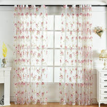 XYZLS hot sale burnout sheer curtain tulle curtain for kitchen living room Voile window curtains blinds shade window treatments 2024 - buy cheap