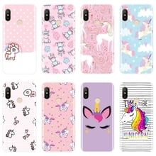 Back Cover For Xiaomi Xiaomi MI A1 A2 Lite Mi5 Mi6 Mi8 Cute Unicorn Phone Case Silicone For Xiaomi Mi 5 5C 5S 5X 6 6X Plus 8 SE 2024 - buy cheap