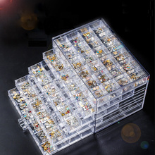 Unha Ferramenta de Caixa de Armazenamento de Jóias Transparente Multi-camada 120 da Broca Do Prego Caixa de Classificação Caixa de Armazenamento Gaveta Pintura Diamante 2024 - compre barato