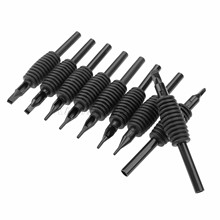 10pcs Tattoo Tube Grip 19mm Disposable Sterile Silicon Plastic Individual Black 5R 7R 9R 11R 13R 15R 5F 7F 9F 11F 13F 15F 2024 - buy cheap