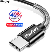 Marjay Type C Spring Cable for Samsung S10 Note9 Fast Charging Charger USB-C Cable for Huawei P20 lite Wire Data Cord for Xiaomi 2024 - buy cheap