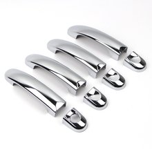 Door Handle Cover For VW Volkswagen Transporter T5 2003-2013 ABS Chrome Molding Trim Bezel With Smart Keyhole 2024 - buy cheap