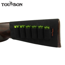 Tourbon-Soporte de munición de culata para pistola de caza, 6 rondas, calibre 12/20, accesorios de pistola, porta cartuchos elásticos 2024 - compra barato