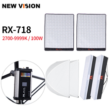 Falcon Eyes Roll-Flex 2PCS RX-718 100W RGB 2700-9999K Portable LED Photo Light with DMX 648pcs Flexible Photography Safety Box 2024 - buy cheap