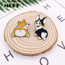 Cartoon Animal Dog Husky Sakura Dog Love Axe Enamel Porcelain Brooch Alloy Badge T-shirt Bag Pin Accessories Women Jewelry Gift 2024 - buy cheap