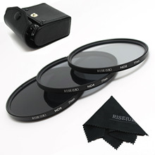 RISE(UK) New Professional 77mm ND2 ND4 ND8  Filter kit MACRO for canon nikon sony pentax free ship 2024 - buy cheap