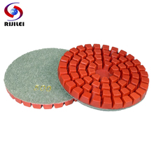 RIJILEI 10 PCS/Lot 4Inch Concrete Floor Polishing Pad Resin Bond Renew Diamond Polishing Pads For Granite Marble Grinding Disc 2024 - buy cheap