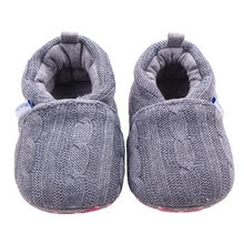 Baby Shoes for Girls Infant Boys Loafers Slip-on Newborn First Walkers Cotton Kintted Shoe Toddler Kids Crochet Home Slippers 2024 - buy cheap