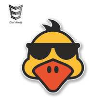 EARLFAMILY 13cm x 12cm Car Sticker Cool Duck Vinyl Sticker Laptop Travel Luggage Waterproof Decal Cartoon Animal Car Styling 2024 - buy cheap