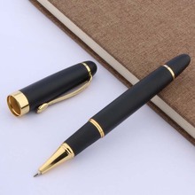 Jinhao 450 fosco preto carvão dourado executivo papelaria rollerball caneta 2024 - compre barato