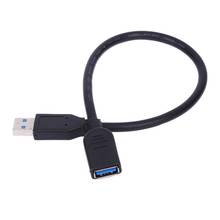 ALLOYSEED 33cm USB 3.0 Type A Male To Female Extension Cable USB3.0 Converter Connector Cable Cord For PC Computer Laptop Phones 2024 - buy cheap