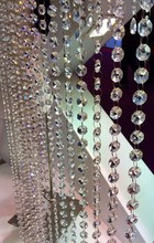 10feet top clear glass crystal strands 14MM octagon crystal beads garland chains for wedding chandelier tree party decoration 2024 - buy cheap