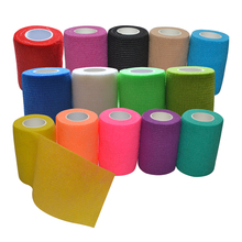 Bandagem auto-adesiva, fita elástica coesiva de 7.5cm, proteção esportiva de alta qualidade para tratamento de emergência, 1 peça 2024 - compre barato