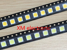 100pcs 5050 White/warm white SMD/SMT LED PLCC-6 3-CHIPS 5050 smd led 60MA Mid-power 10-18LM 0.2W 2024 - buy cheap