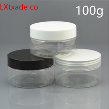 Free Shipping 100g/ml Clear Lucency Plastic Bottles Jar Bath Salt Ceram Lotion Pomade Eye Gel Small Sample Packing Bottles Jar 2024 - buy cheap