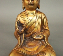 China bronze dourado tang monge princesa tigarbha bodisatva estátua de buda 160817 2024 - compre barato