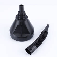 2 in 1 Plastic Funnel Can Spout For Oil Water Fuel Petrol Diesel Gasoline Black for Cars Motorcycle 2024 - buy cheap