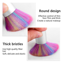 1Pc Soft Nail Cleaning Brush Rainbow Acrylic UV Gel Powder Sequins Dust Remover Cleaner Brush Manicure Nail Dust Brushes Tools 2024 - buy cheap
