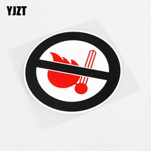 YJZT 10.2CM*10.2CM Prohibit Use Fire PVC Warning Mark Car Sticker Decal Graphical 13-0872 2024 - buy cheap