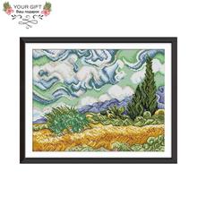 Joy Sunday Under The Sky Needlework FA032 14CT 11CT Counted Stamped Under The Sky Embroidery Cross Stitch Kit 2024 - buy cheap